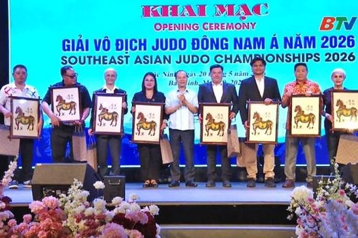 Khai mạc giải vô địch Judo Đông Nam Á năm 2026 tại Bắc Ninh - Báo Bắc Ninh