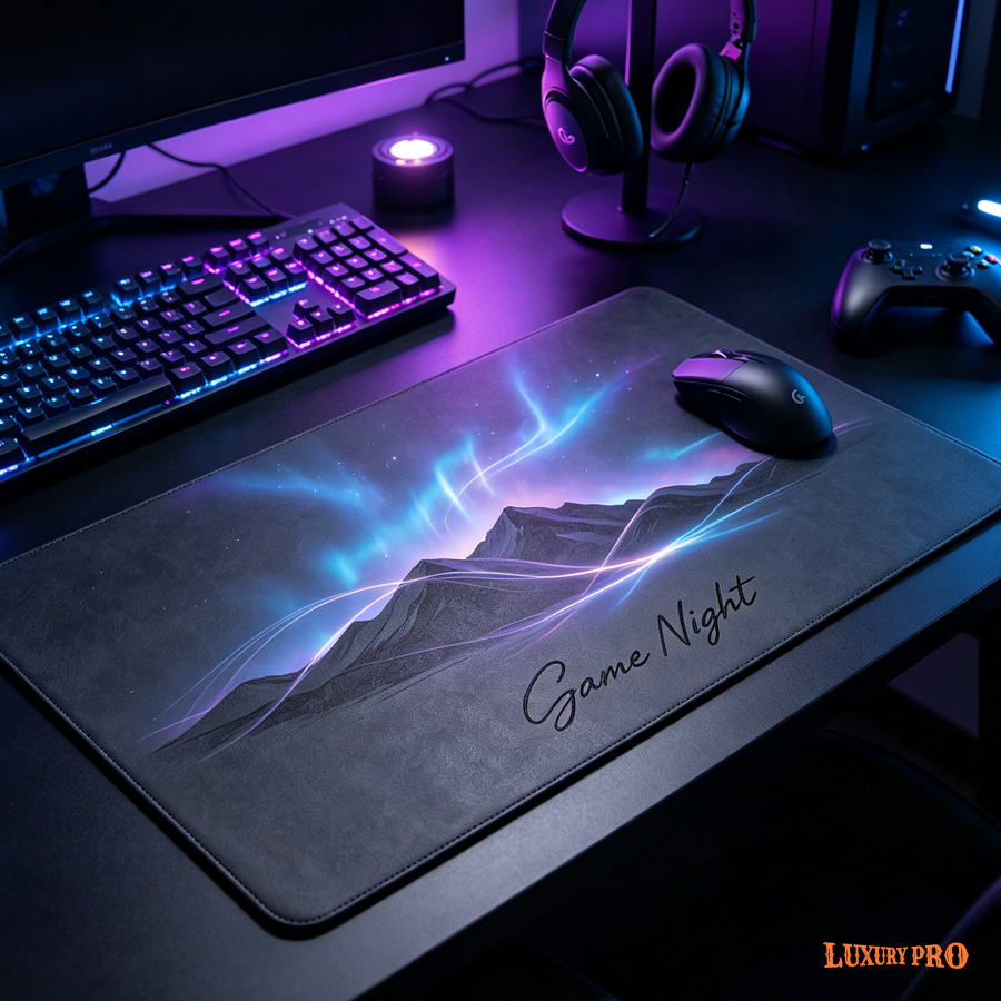 Leather mouse pad