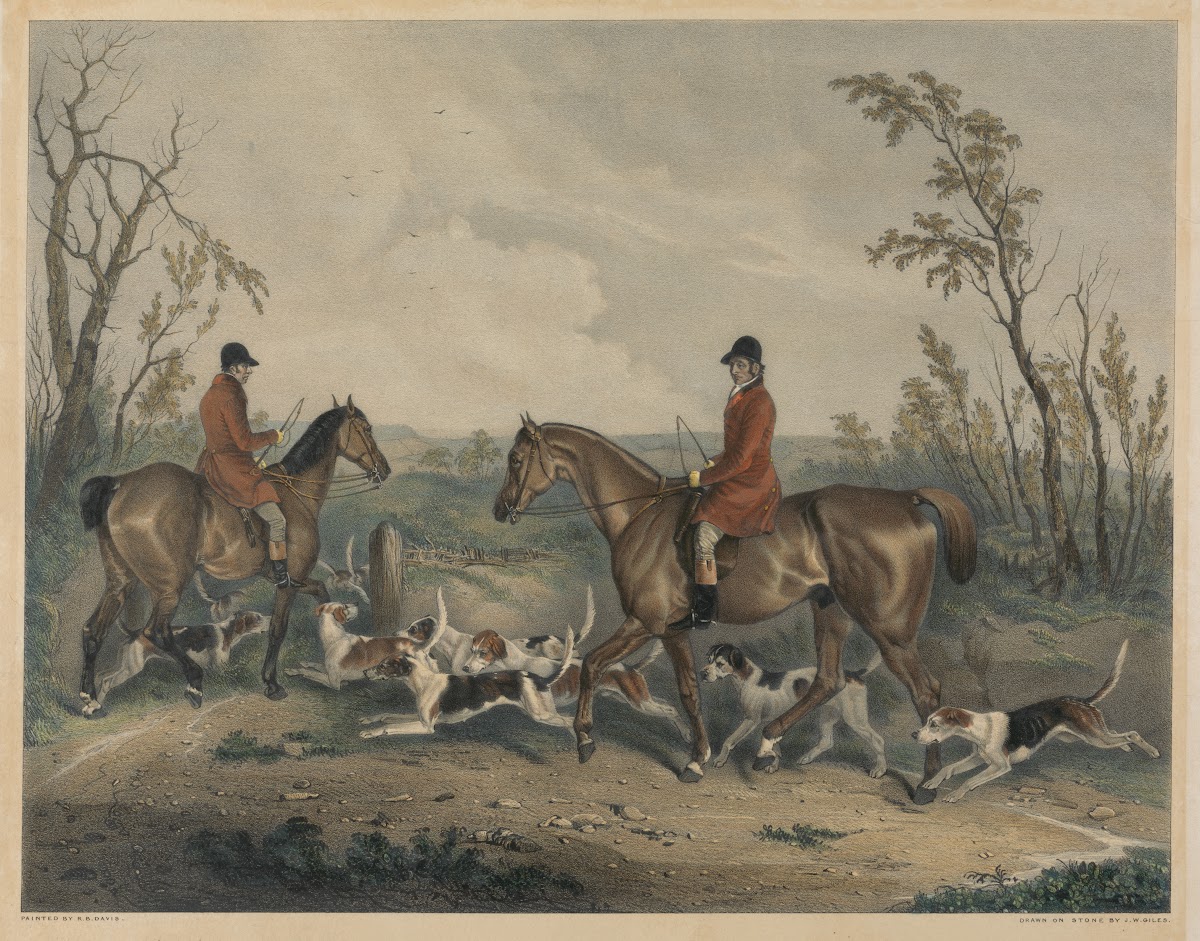 George Montford and W Derry Huntsman and Whipper In to the Melton Hounds