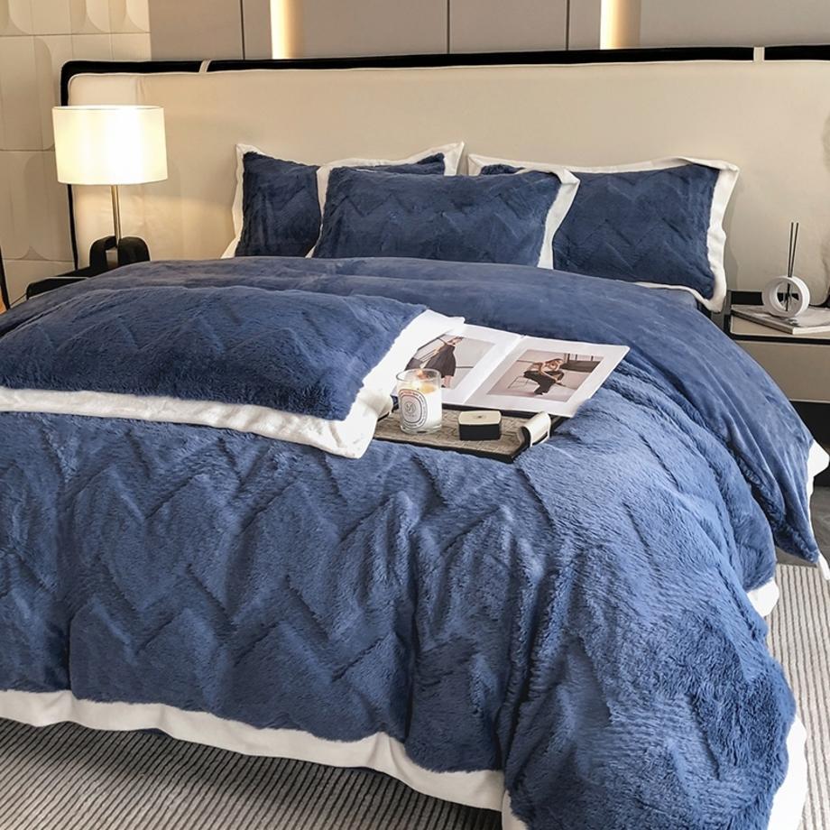 Milk fiber bedding set, 4-piece, extra warm