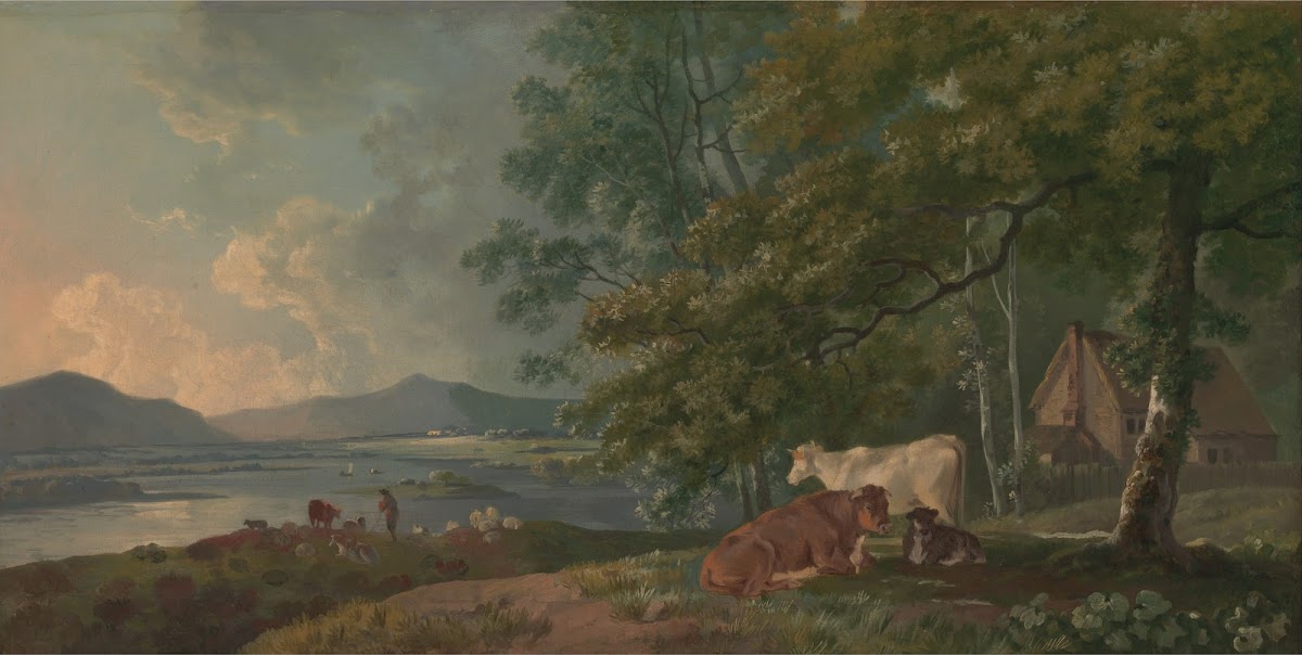 Morning Landscape with Cattle ca 1775