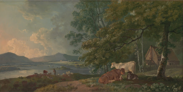 Morning Landscape with Cattle ca 1775