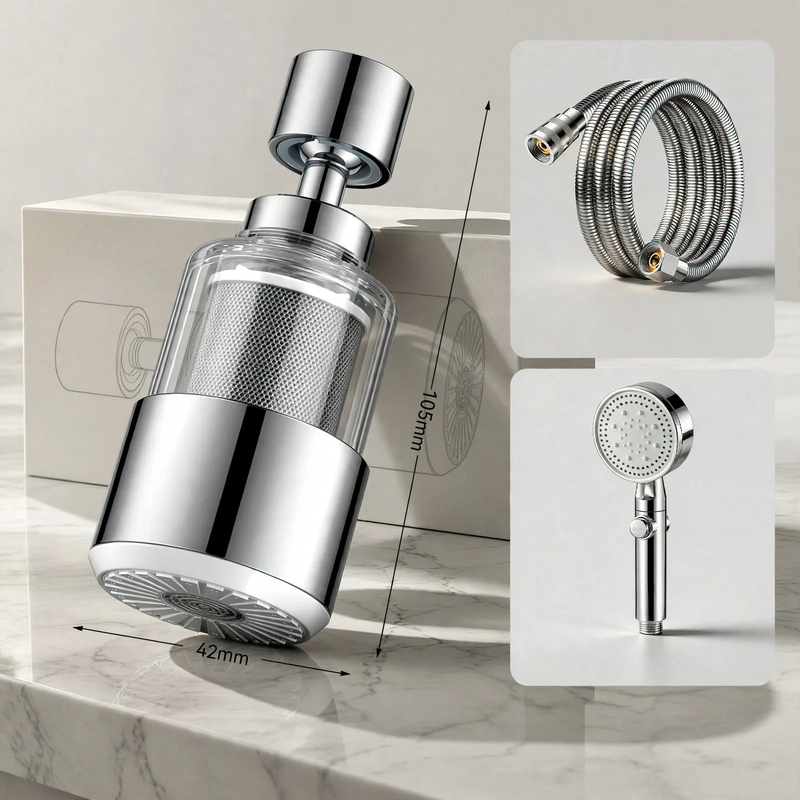 Showerhead with Pressure Boost, Model YU90