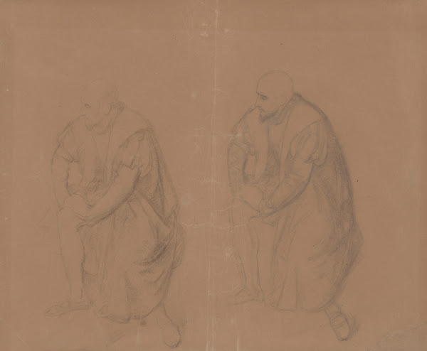 Study of the kings figure for the painting Death of Barbara Radziwiłł 1860
