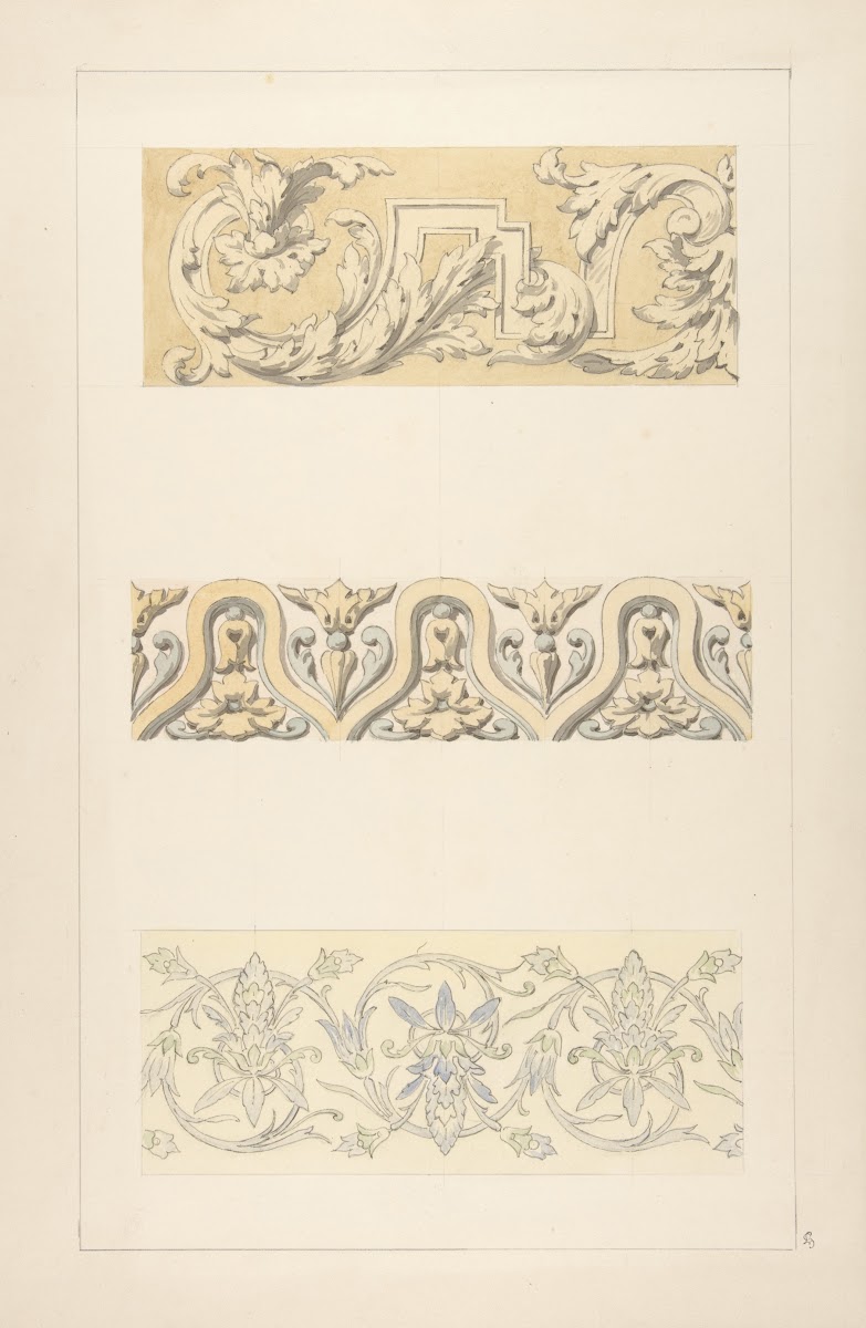Three designs for decorative borders 183097