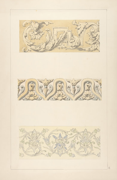 Three designs for decorative borders 183097
