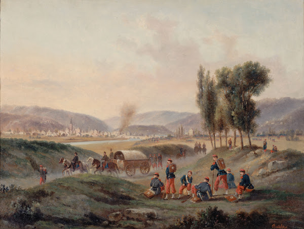Sarrebruck après la bataille le 5 août 1870 1870