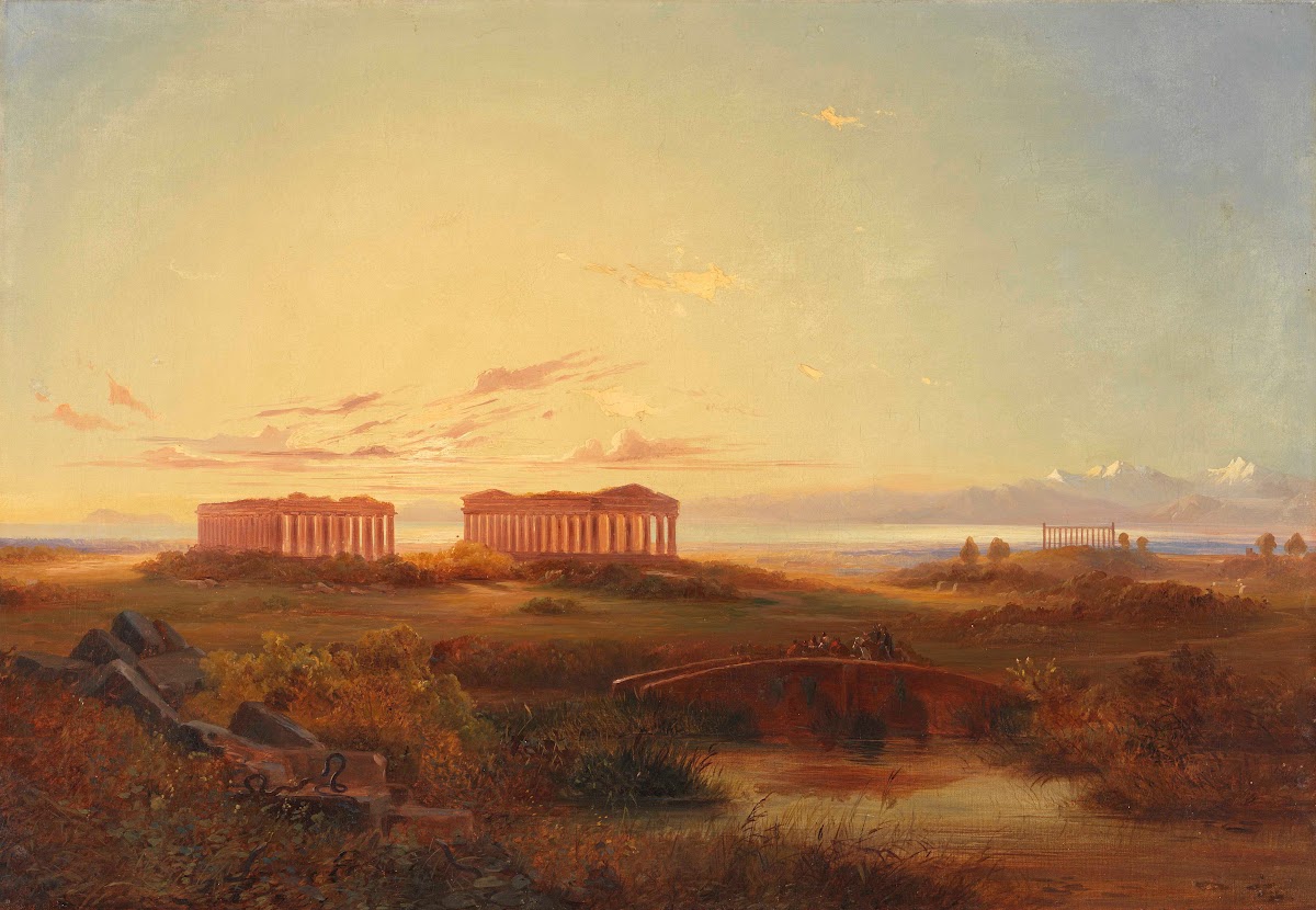 View of the temples of Agrigento 1855