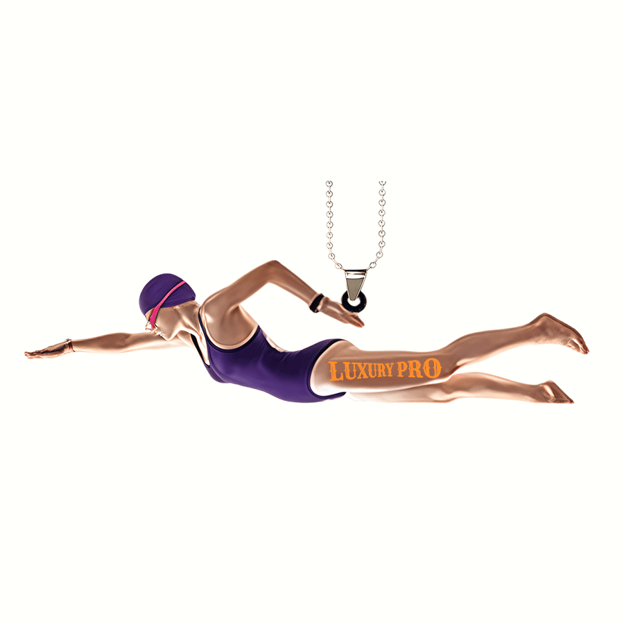 Acrylic Pendant-Metal Bead Chain