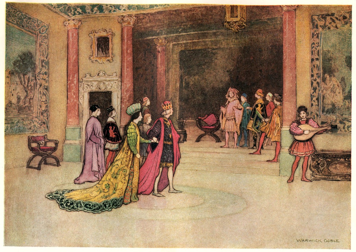 The King and Princess receiving Pippo at Court 1911