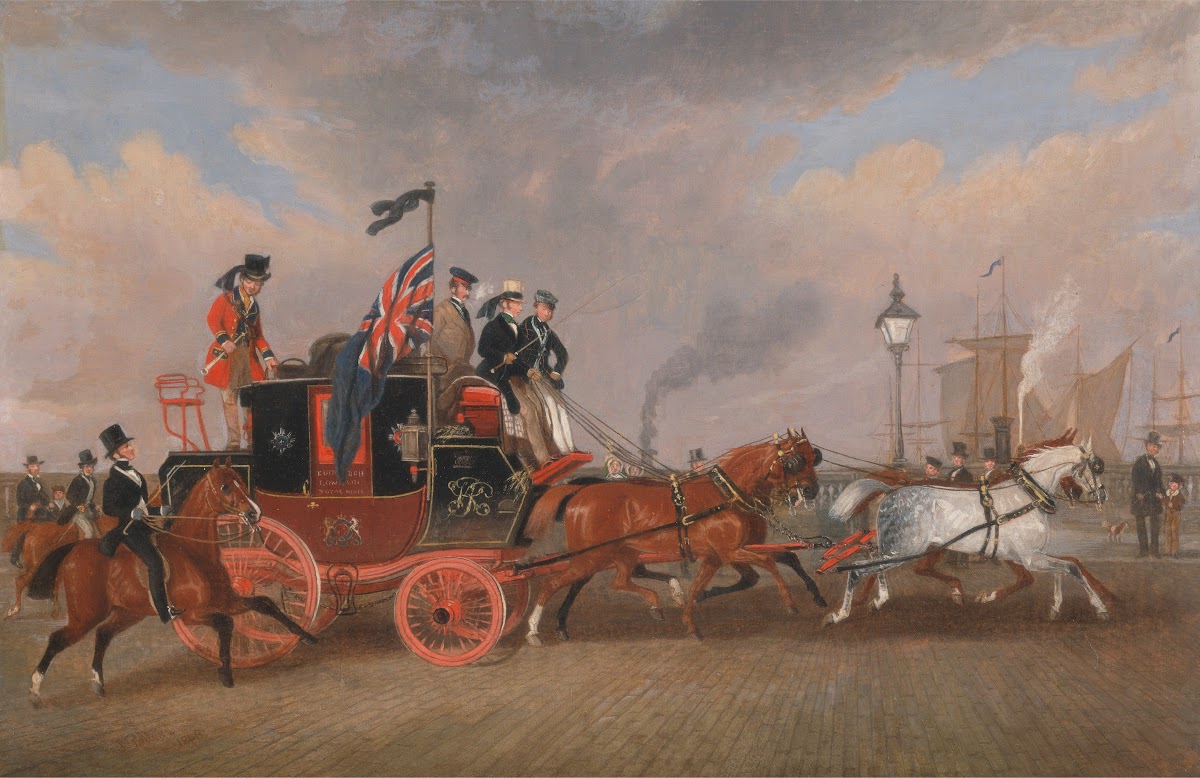 The Last of the Mail Coaches at Newcastle upon Tyne 1848