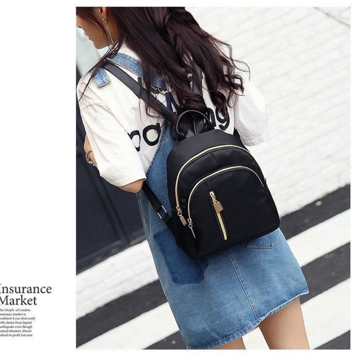 Nylon backpack, 20 L, breathable