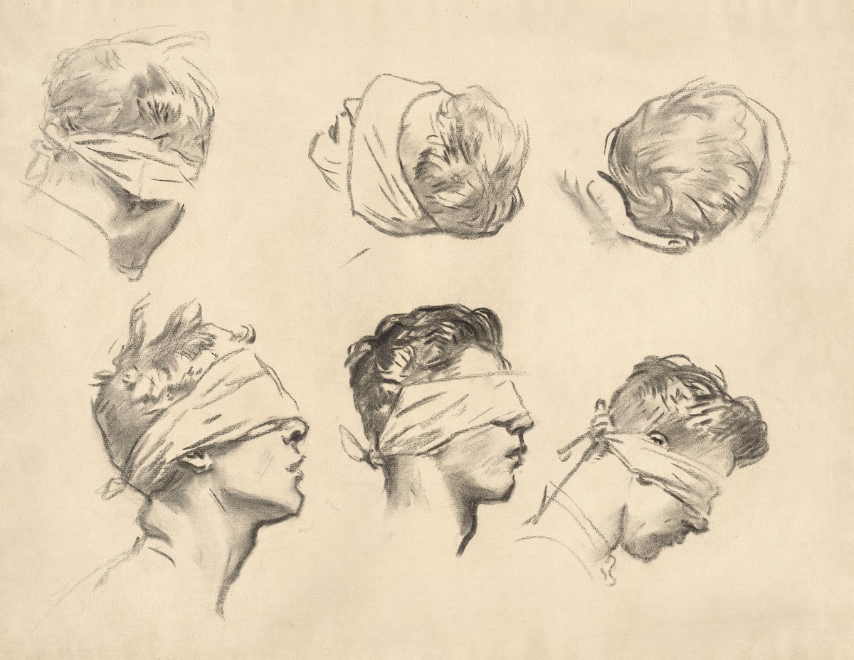 Studies for Gassed III 1918 1919