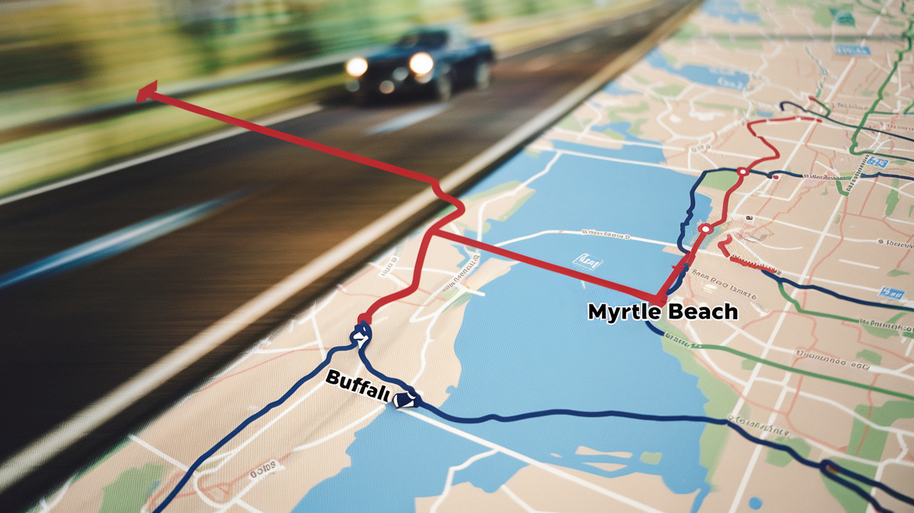 Distance and Travel Tips from Buffalo to Myrtle Beach