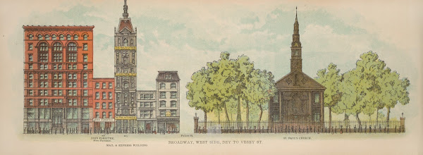 Broadway West Side Dey to Vesey St 1899