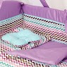 Постельный комплект для детской кровати 8 эл Twins Modern ІІ ЗигЗаг фиолетовый