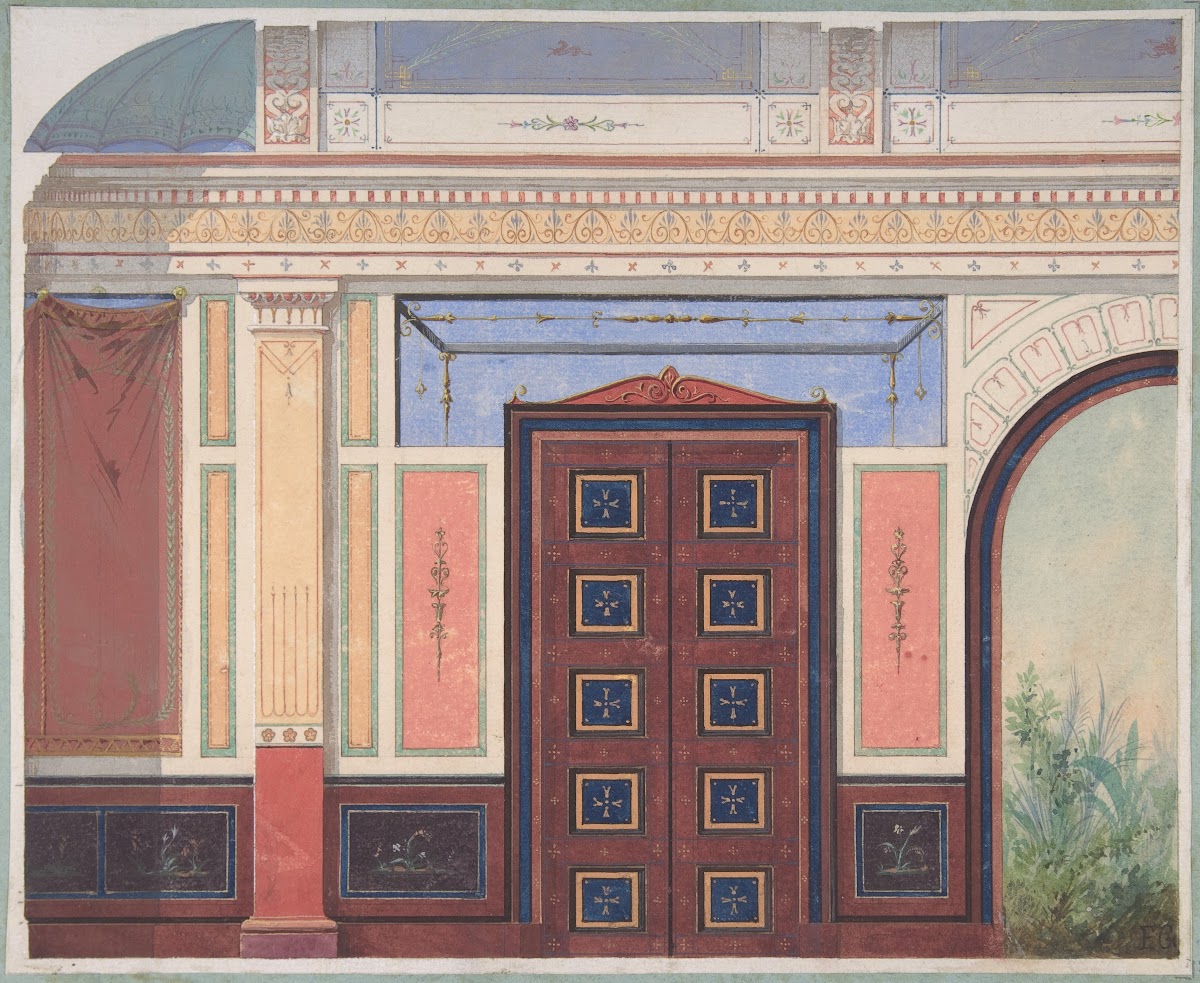 Design for Elevation of Ceiling and Wall Deepdene Dorking Surrey 187579