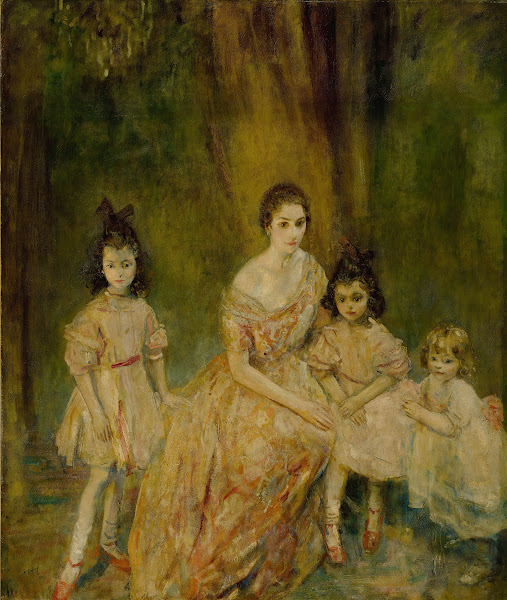 Portrait Of Madame Gandrillas And Her Children Marie Rose Carmen And Juana
