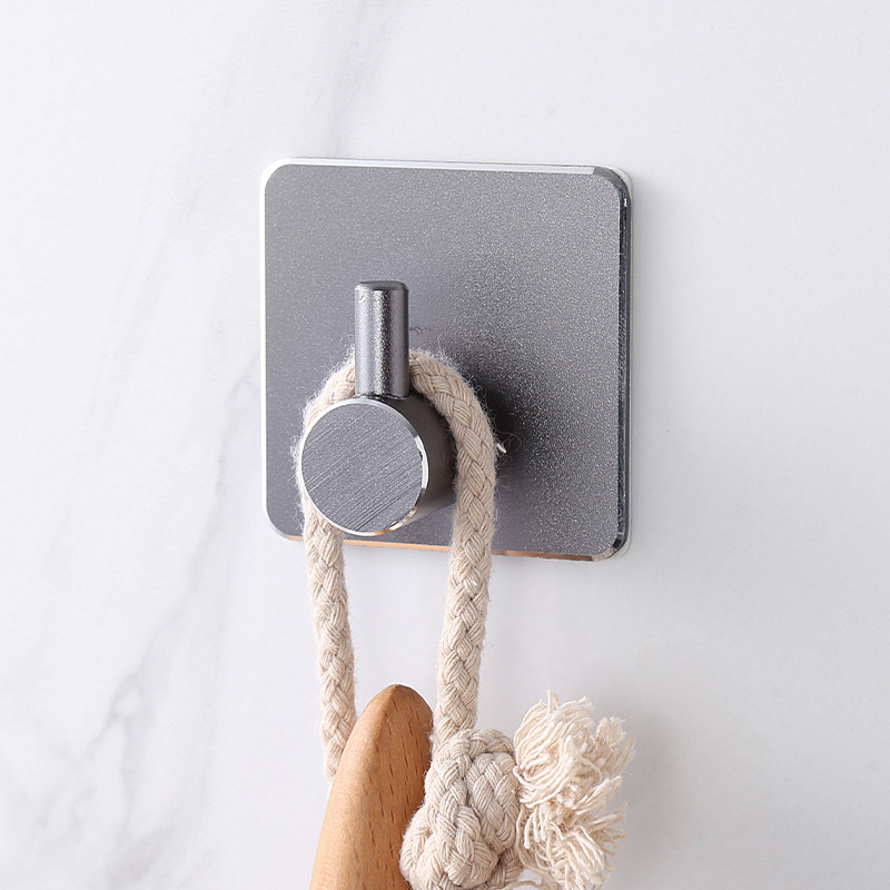 Aluminum Adhesive Hook, Square