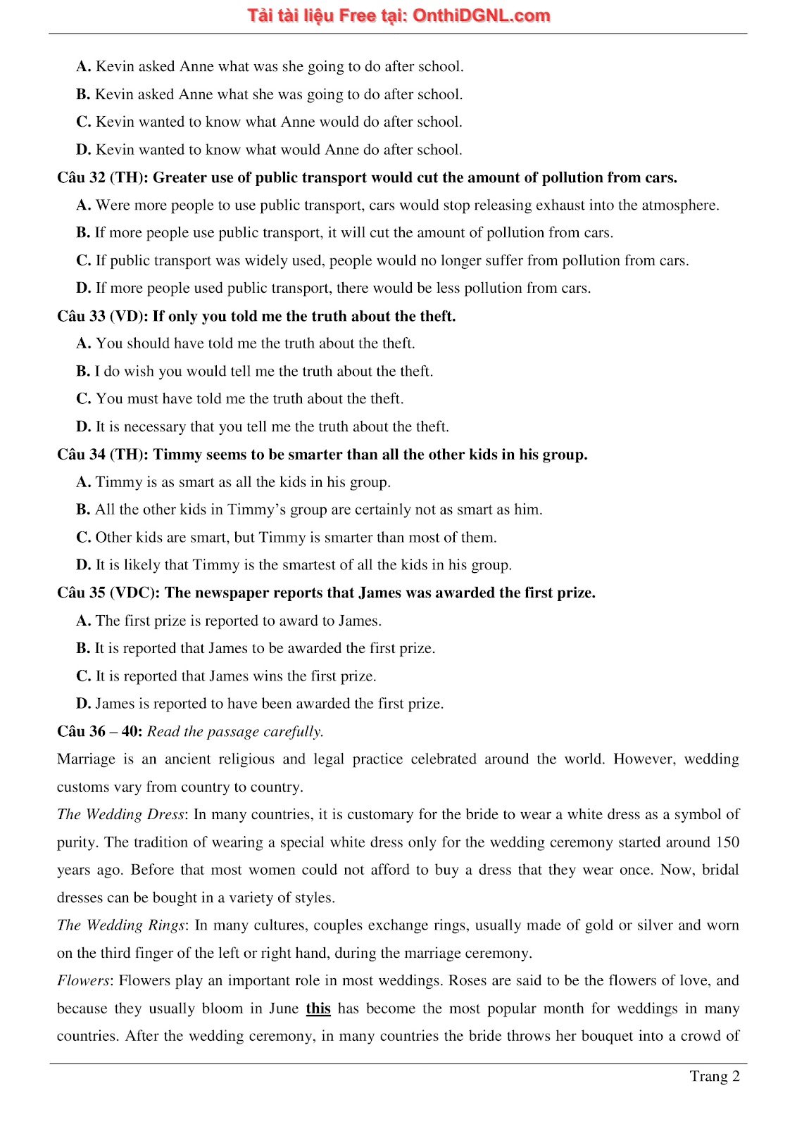 800 bài tập môn Tiếng Anh - Ôn thi ĐGNL ĐHQG TP HCM Phần 22