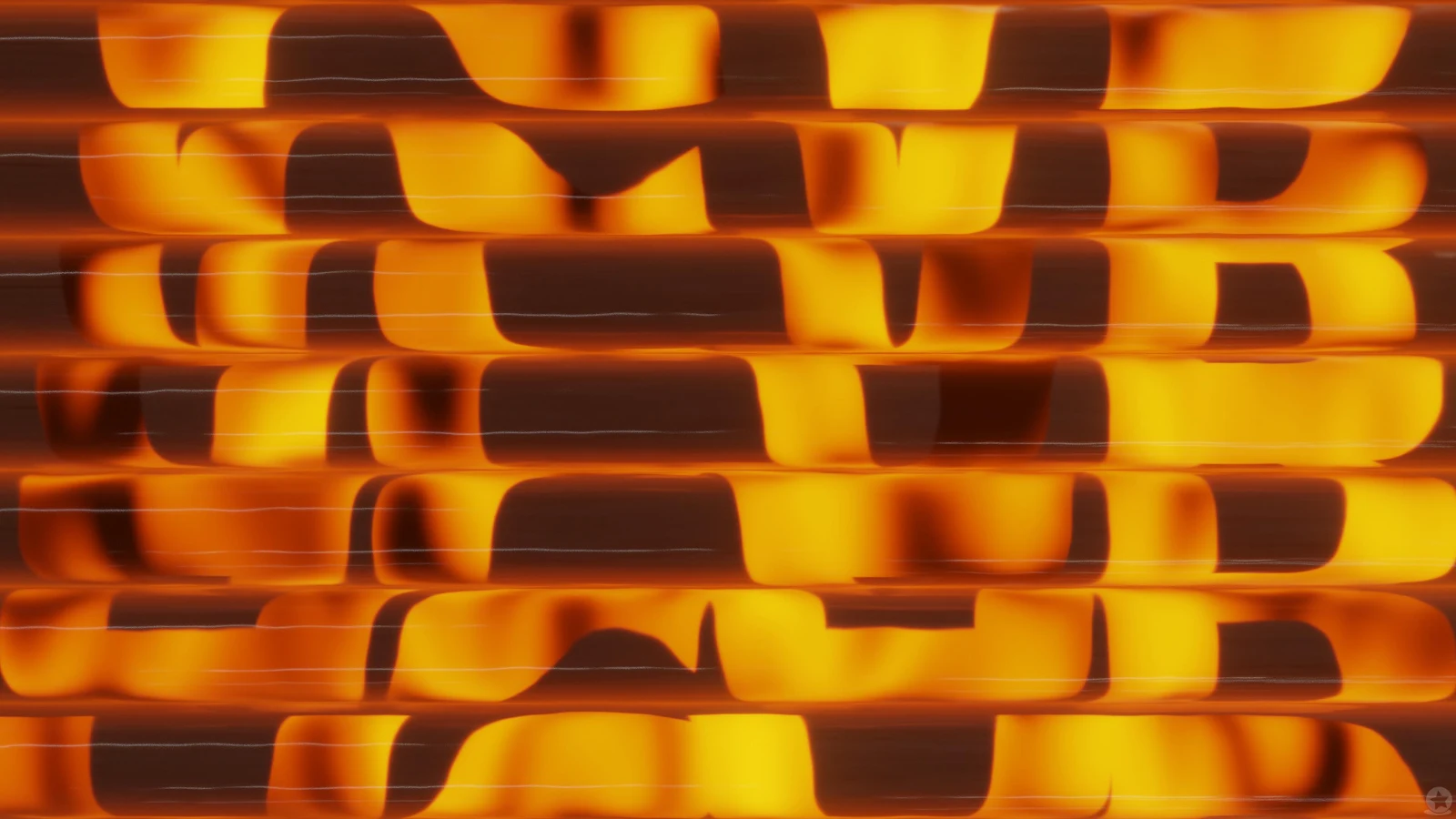 Abstract Glowing Orange Light Pattern - Abstract Digital Art 4K Wallpaper (3840x2160)