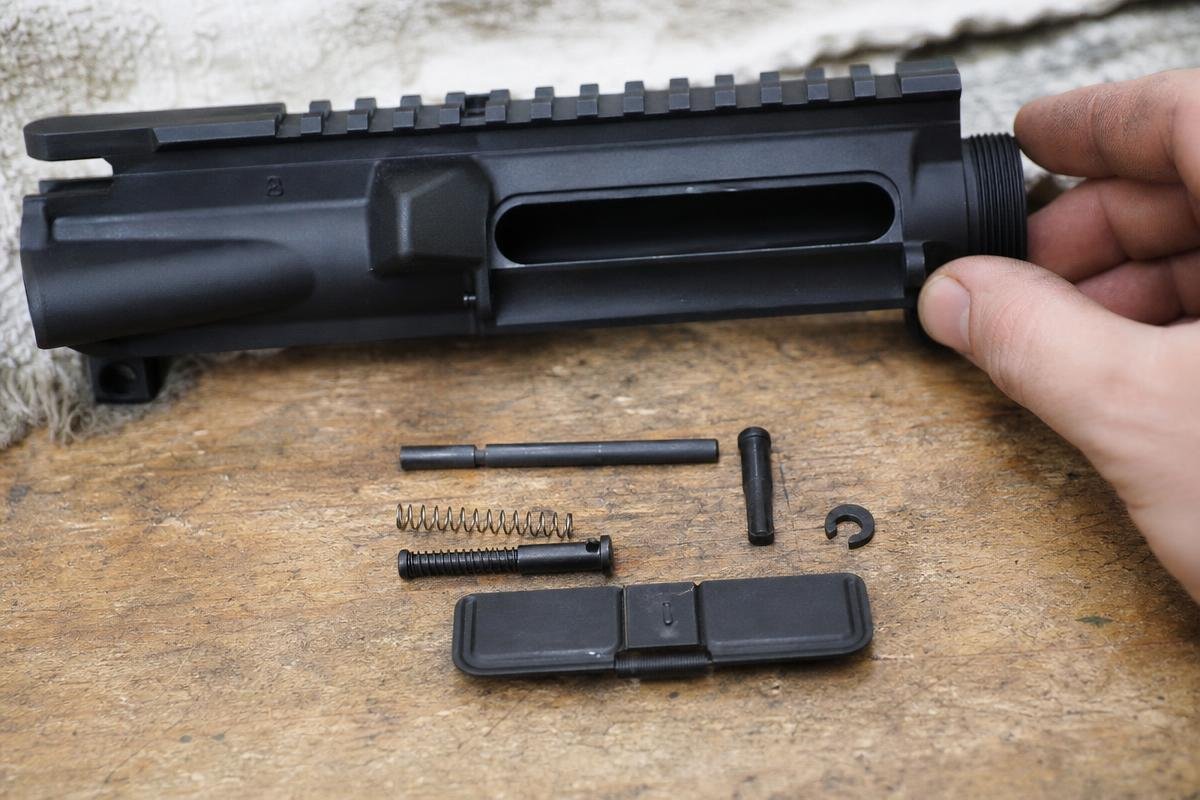 AR-15 dust cover replacement parts and installation steps