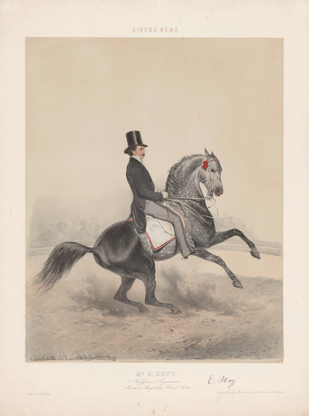 Mr E Renz Professeur dEquitation Montant Bayraktar Cheval Arabe 19th century