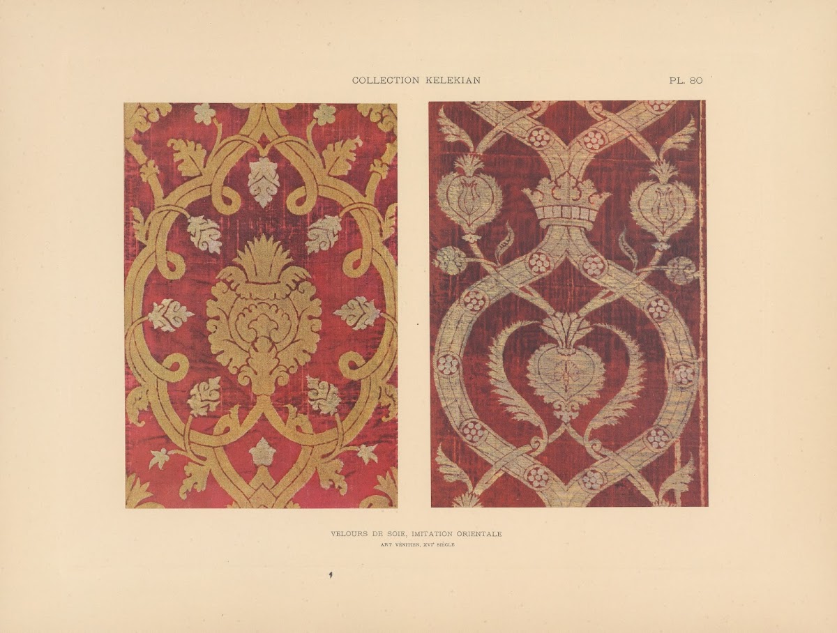 La collection Kelekian Etoffes  tapis dOrient  de Venise Pl080 1900