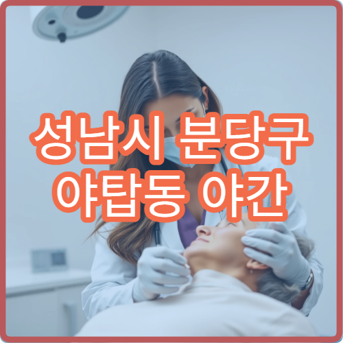 성남시 분당구 야탑동 야간 산부인과 진료 가능한 병원 여성 진료 안내