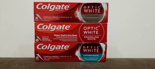 معجون أسنان كولجيت أوبتيك وايت سباركلينغ وايت 75 مل — Q-BB138-SPARKLING-WHITE