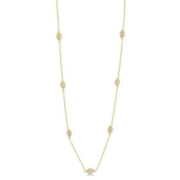Diamond Station Necklace