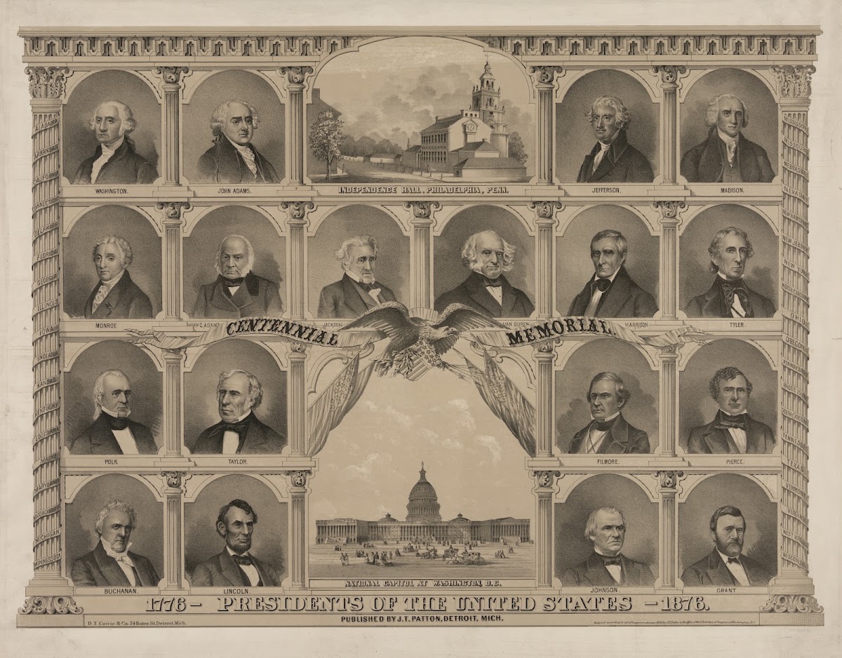 1776 presidents of the United States  1876 1874