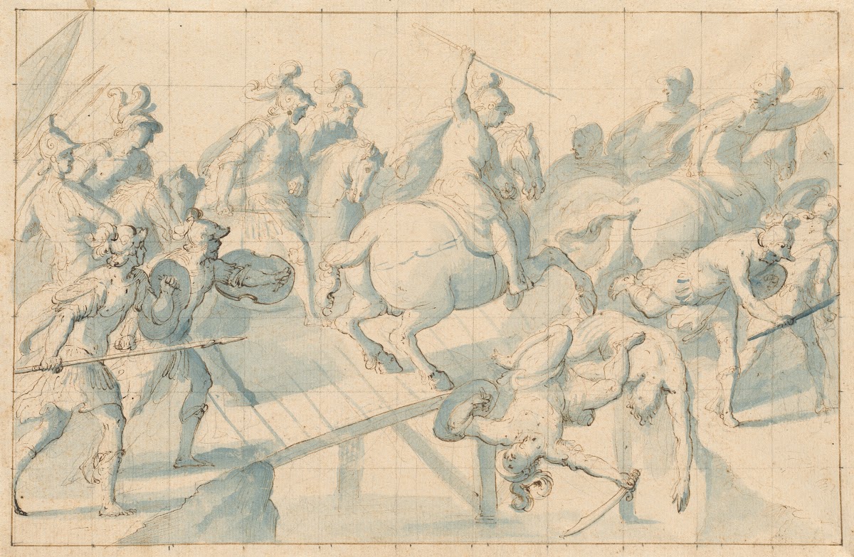 A Battle on a Bridge c1600