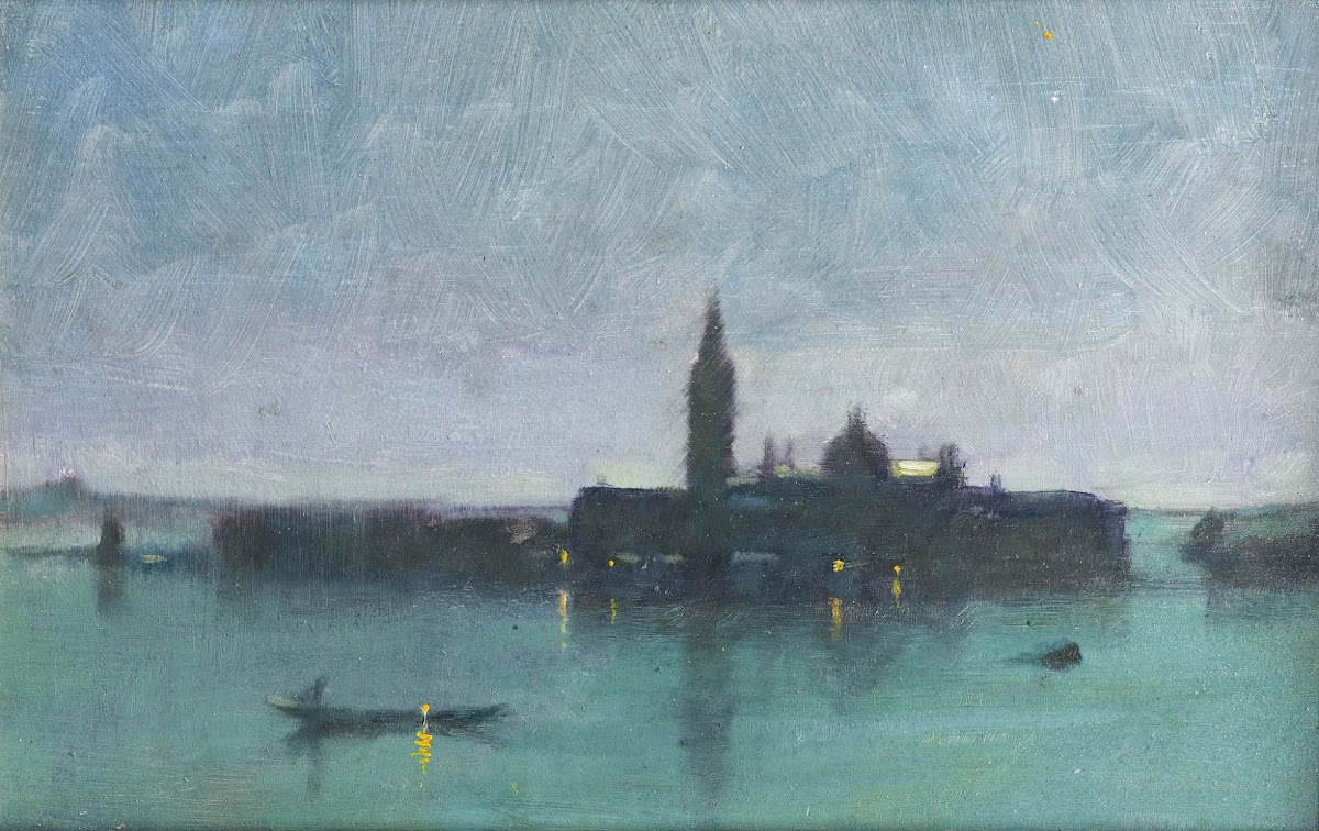 San Giorgio Maggiore From The Lagoon By Moonlight Venice