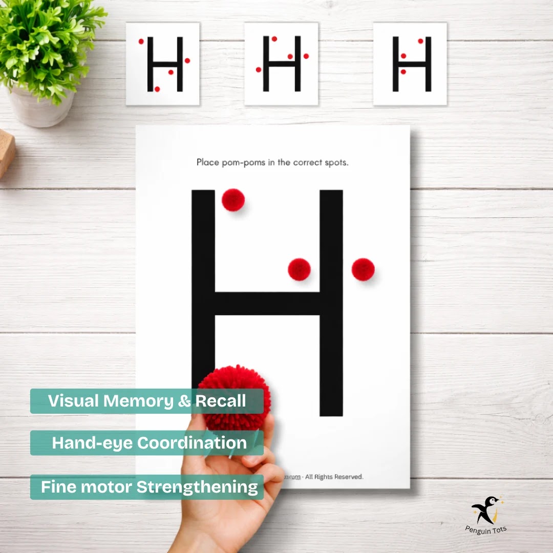 Dot Placement Memory Activity | Visual Memory, Hand Eye Coordination & Fine Motor Skills
