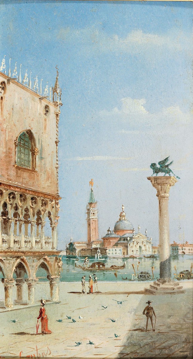 Venedig Blick auf San Giorgio Maggiore vom Markusplatz aus