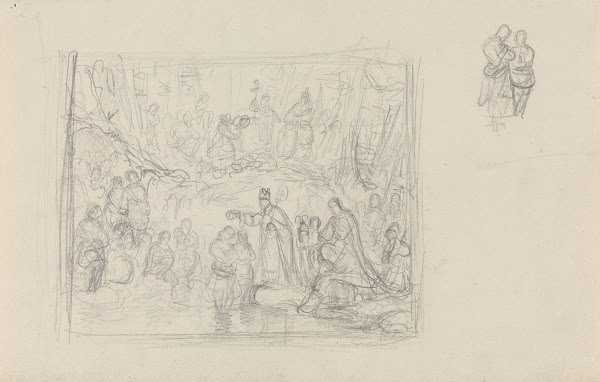 Figurscene med kroning