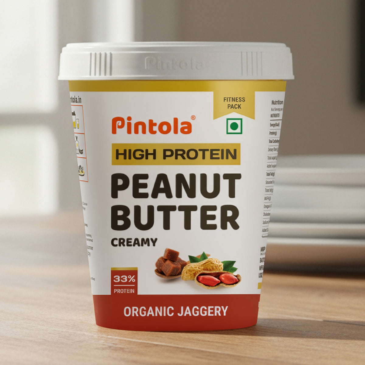 Pintola High Protein Organic Jaggery Peanut Butter
