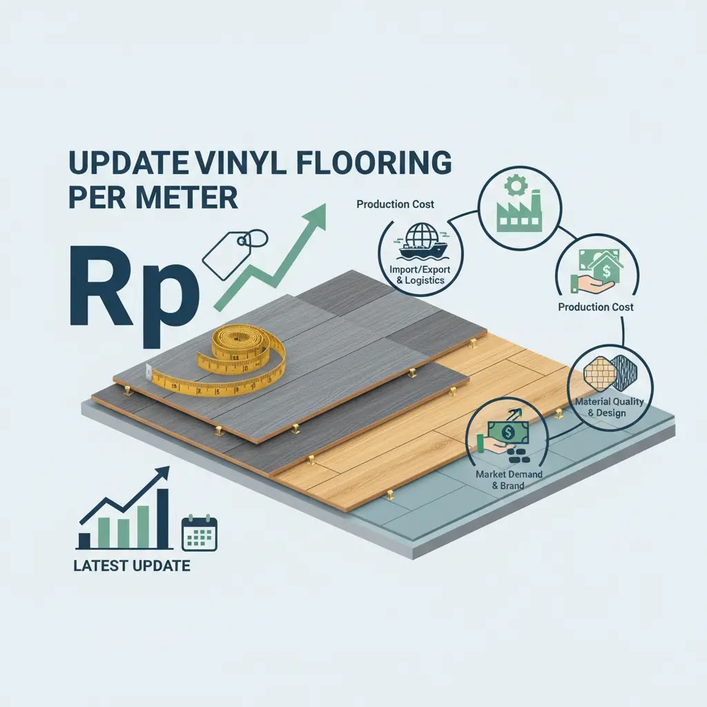 Harga Terbaru Lantai Vinyl per Meter dan Faktor yang Memengaruhinya