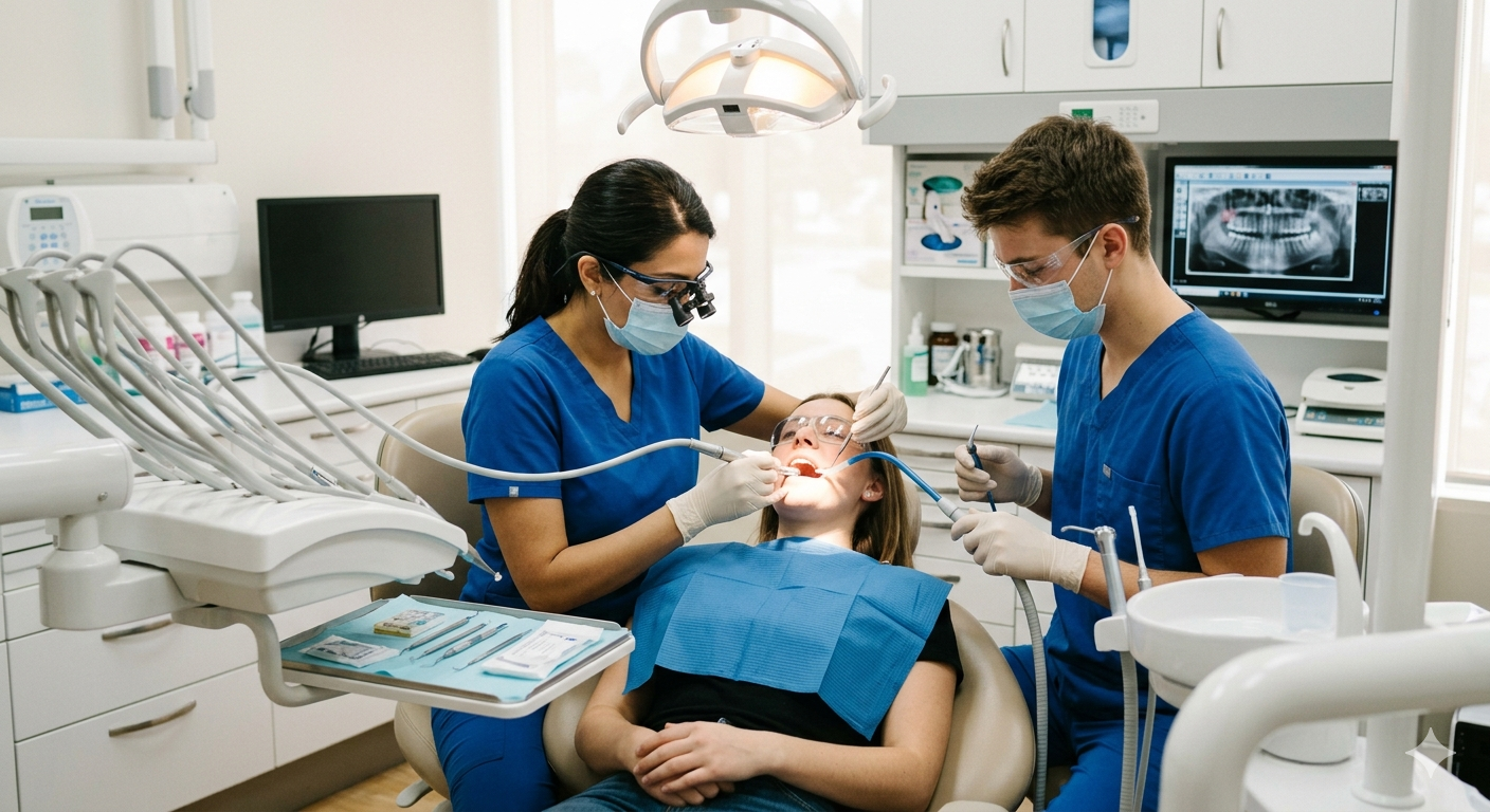 Surgical wisdom tooth impaction treatment