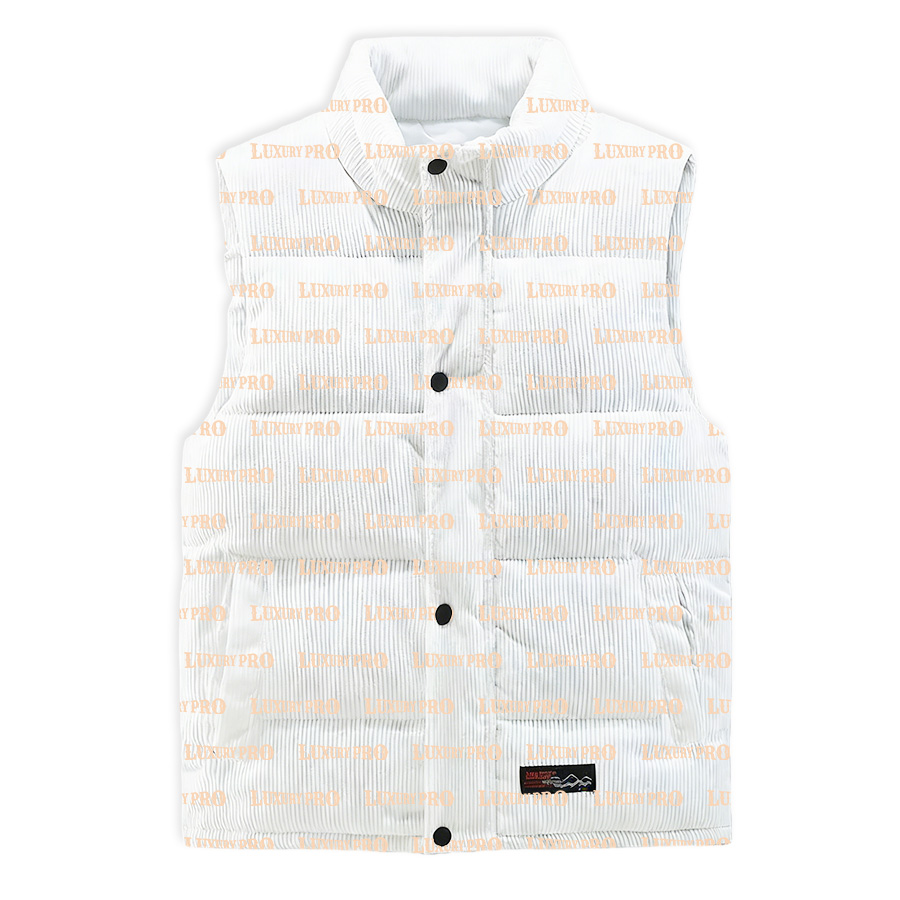 AOP Coarse-hole striped down jacket