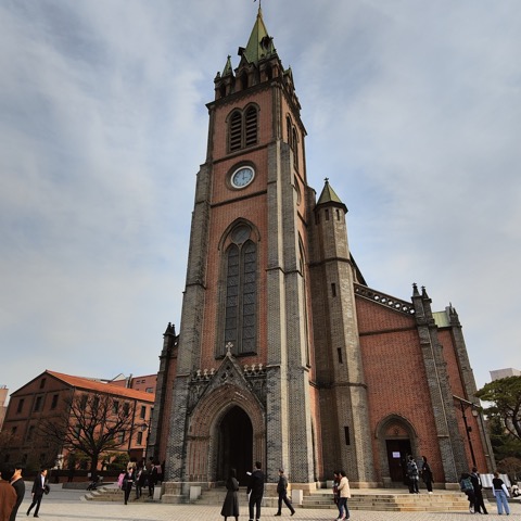 Catedral de Myeongdong, antes de volver al hotel