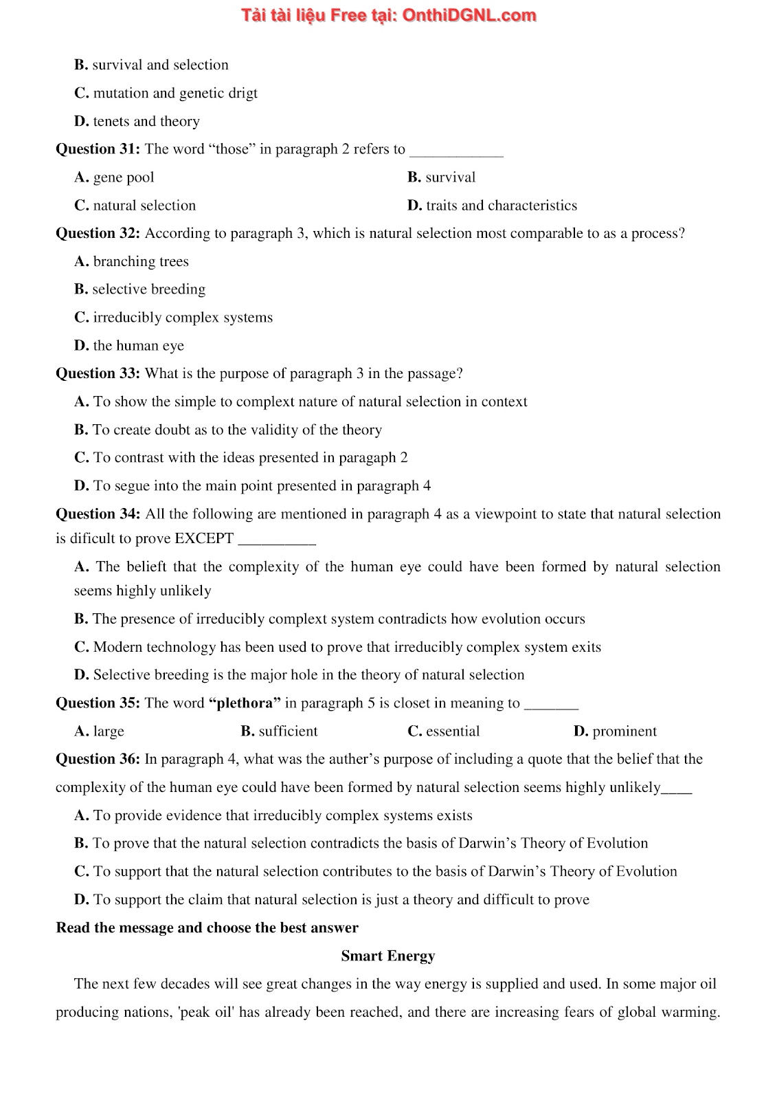 660 bài tập môn Tiếng Anh - Ôn thi ĐGNL ĐHBK Hà Nội Phần 3