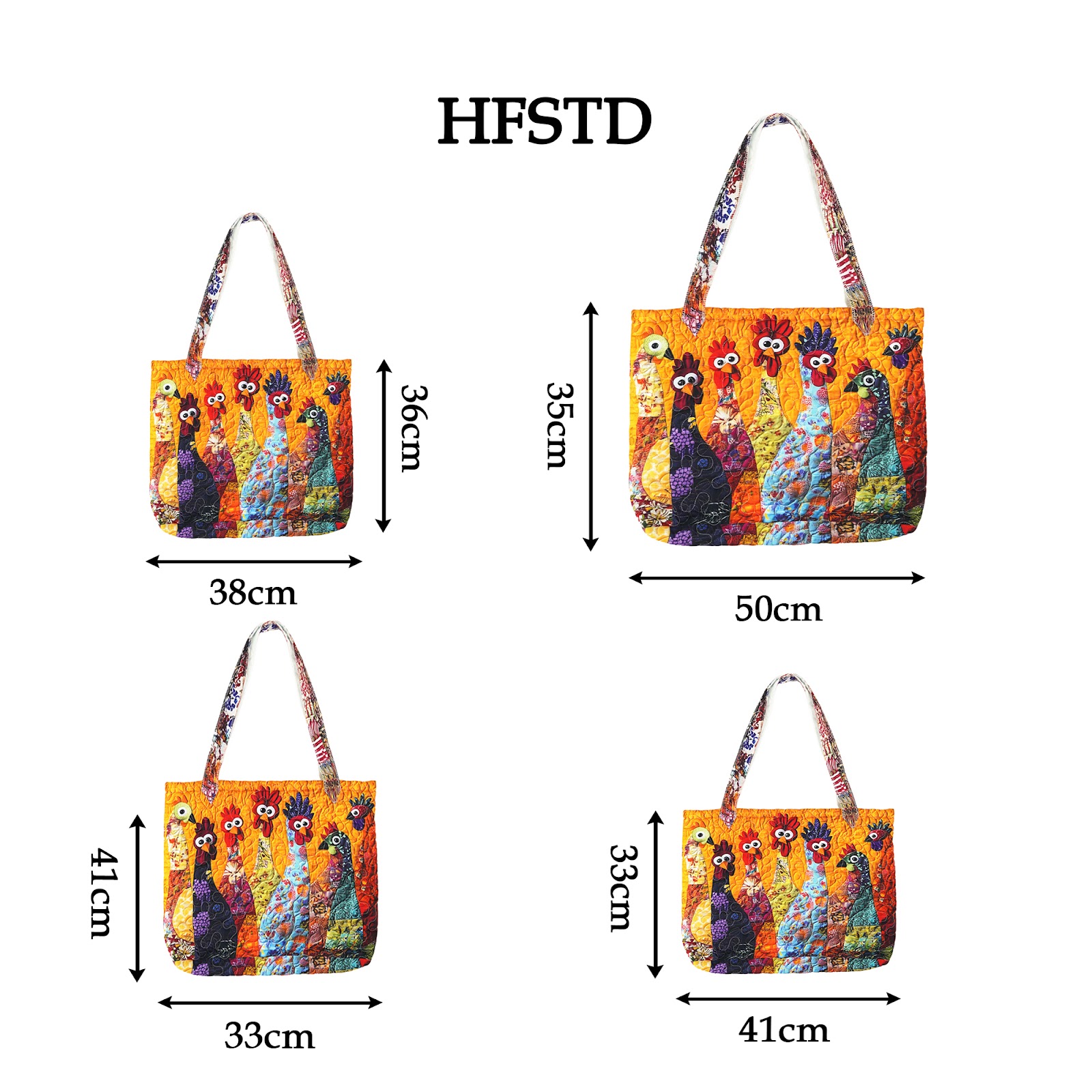 3D Quilted Tote Bag