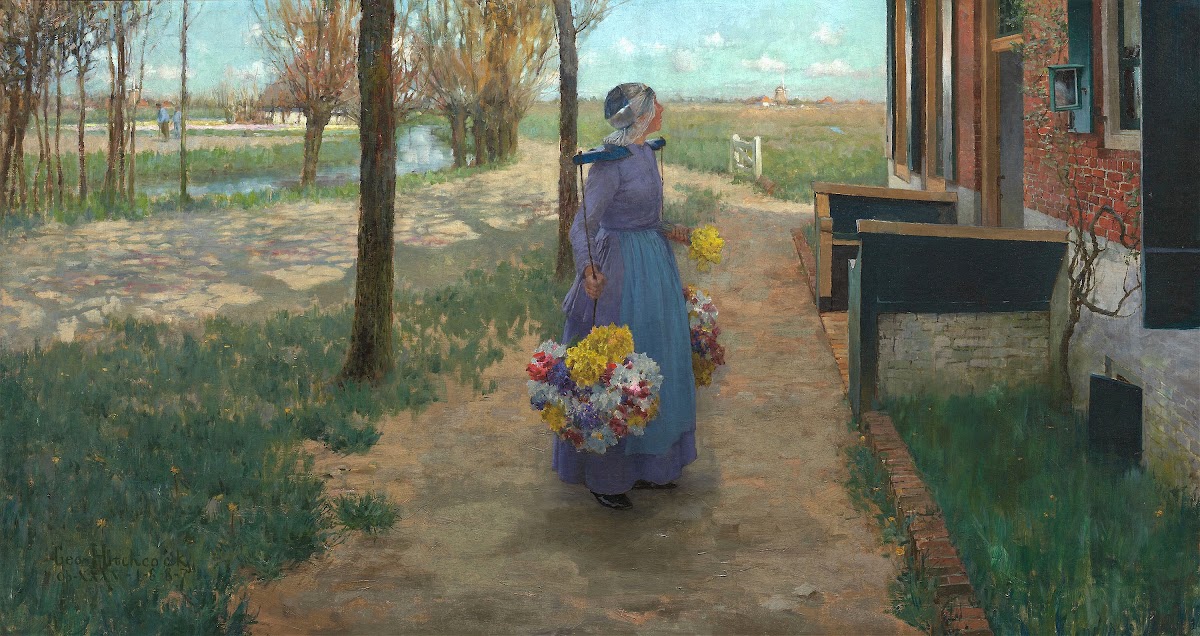 Flower Girl in Holland 1887