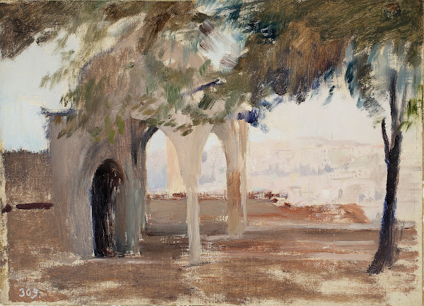 View of Pera from Istanbul From the journey to Constantinople 1893