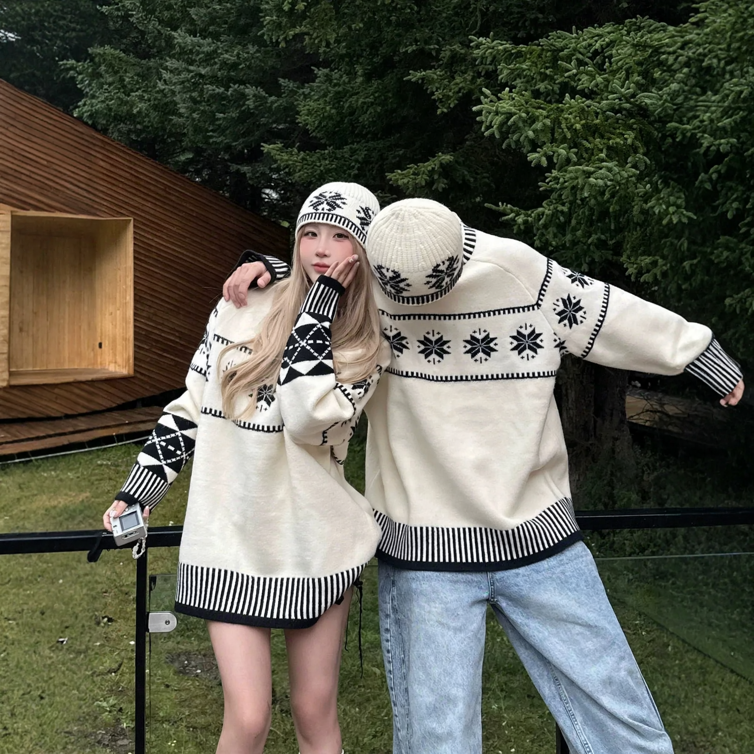 Unisex Nordic Style Knitted Sweater