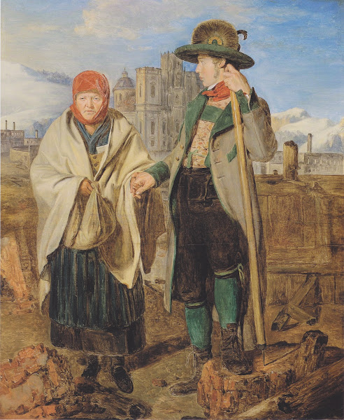 Scene after the fire of Mariazell 1827