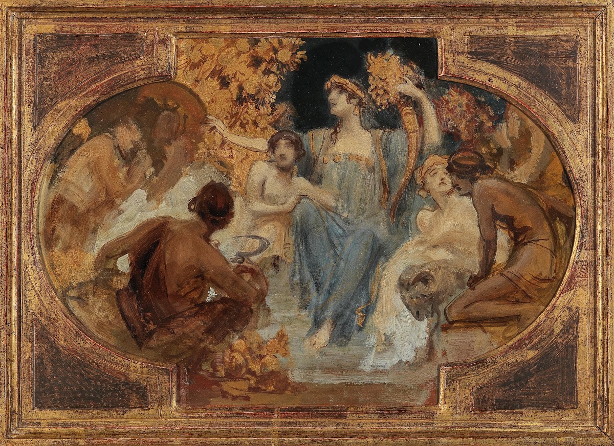 Allegory ceiling sketch