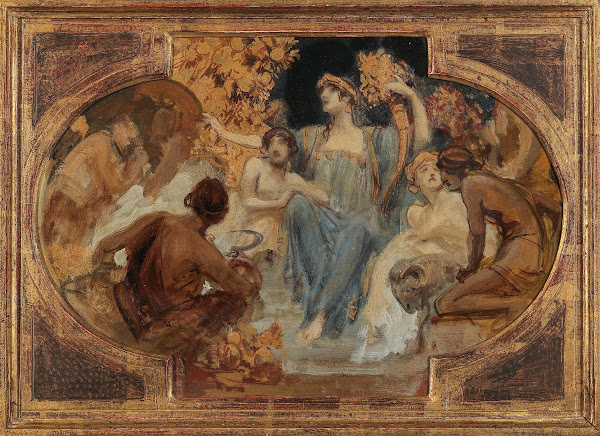 Allegory ceiling sketch
